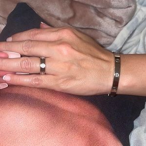 Cartier top quality bracelet and ring set